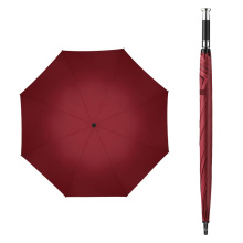 Straight Big Large Sport Golf Umbrella Double Canopy, Rolls Royce Umbrella with Silver Metal Color ABS Handle